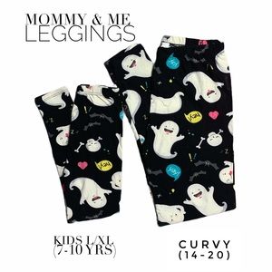 AJ Mommy & Me Halloween Leggings | Plus, Kids L/XL
